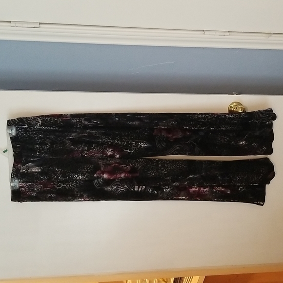 Boston Proper Velvet Palazzo Pant Size S Burnout Velvet - Picture 4 of 8